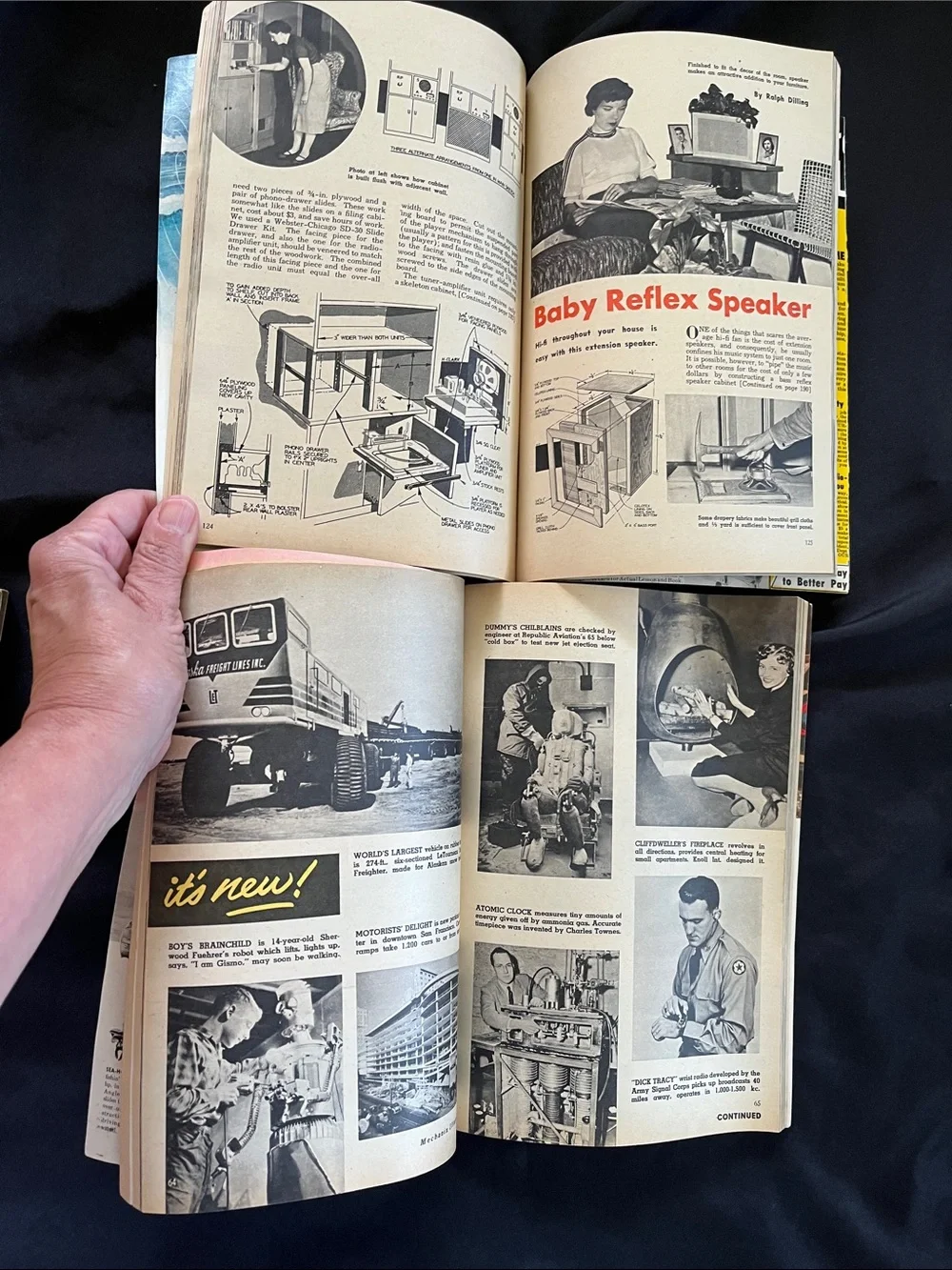 Vtg Lot 4 1955 MECHANIX ILLUSTRATED Magazines 50s DIY Transportation Cars Boats+